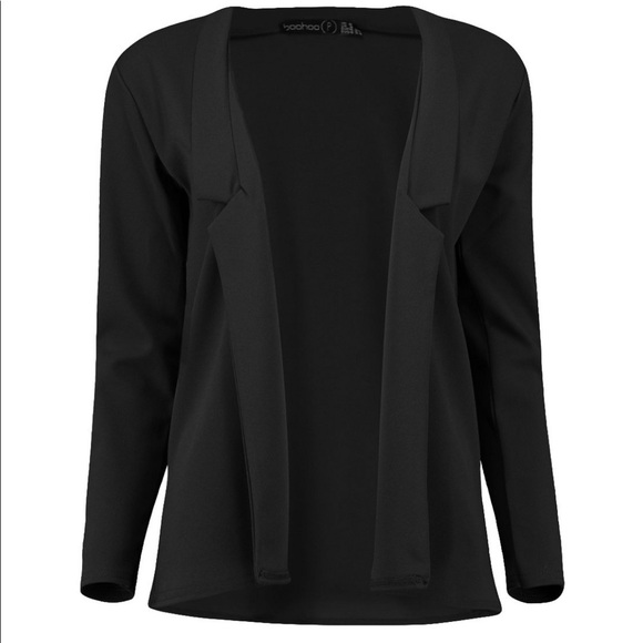 Notch Detailed Oversized Blazer - Picture 2 of 6